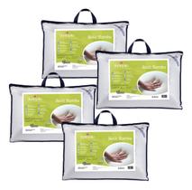 Kit 4 Travesseiros Basic Bambu - 15cm