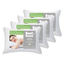 Kit 4 Travesseiros Best Sono - Fibra Siliconada