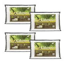 Kit 4 Travesseiros Evolátex Médio - 13cm