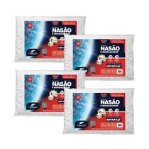 Kit 4 Travesseiros NASA Dupla Face com Gomos Massageadores