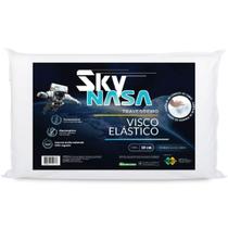 Kit 4 Travesseiros Nasa Original 10 Cm Altura 70x60 Viscoelástico (Capa Algodão) Perfil Baixo Anatômico Ortopédico