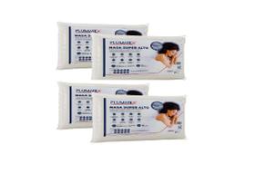 Kit 4 Travesseiros Nasa Viscoelástico Super Alto 50x70x17