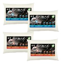Kit 4 Travesseiros Nasa X - Baixo e Alto Duoflex