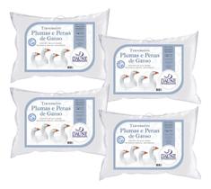 Kit 4 Travesseiros Para Hotelaria - Penas e Plumas Kit 4 Travesseiros Para Hotelaria - Penas e Plumas