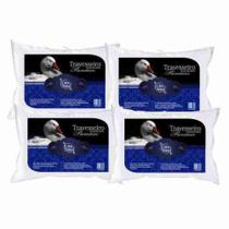 Kit 4 Travesseiros Plumas de Ganso Percal 200 Fios Antimofo e Antialérgico 50 x 70cm Casa Dona Kit 4 Travesseiros Plumas de Ganso Percal 200 Fios Antimofo e Antialérgico 50 x 70cm Casa Dona
