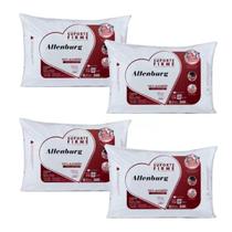Kit 4 Travesseiros Suporte Firme 180fios Percal Altenburg Lavável 50cm x 70cm Kit 4 Travesseiros Suporte Firme 180fios Percal Altenburg Lavável 50cm x 70cm