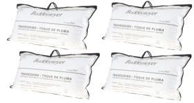 Kit 4 Travesseiros Toque de Pluma 50 x 90 Buddemeyer Kit 4 Travesseiros Toque de Pluma 50 x 90 Buddemeyer