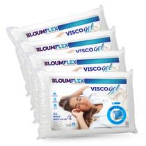 Kit 4 Travesseiros Visco Gelflex - BloumFlex Kit 4 Travesseiros Visco Gelflex - BloumFlex