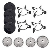 Kit 4 Trempe Cooktop Fischer + 4 Tampinhas + 4 Queimadores Kit 4 Trempe Cooktop Fischer + 4 Tampinhas + 4 Queimadores