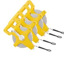 Kit 4 Trenas Pro De Fibra De Vidro 100 Metros Aberta 7yh Marca Eda Amarelo