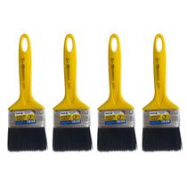 Kit 4 Trincha Pincel P/ Pintura Tinta Esmalte Óleo 3'' Tigre Kit 4 Trincha Pincel P/ Pintura Tinta Esmalte Óleo 3'' Tigre