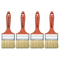 Kit 4 Trincha Pincel Verniz E Stain Atlas 3 Polegada 396 Kit 4 Trincha Pincel Verniz E Stain Atlas 3 Polegada 396