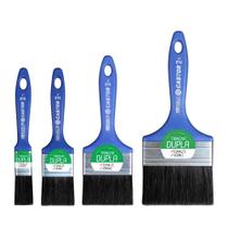 Kit 4 Trinchas Duplas Cerdas Pretas Série 819 - Castor