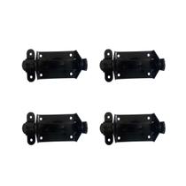 Kit 4 Trinco Fecho Chato Portão Porta Cadeado 5x3cm N0 Preto Kit 4 Trinco Fecho Chato Portão Porta Cadeado 5x3cm N0 Preto