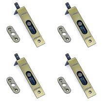Kit 4 Trincos Embutir Aço Porta De Madeira Bronze Pado 90 BX