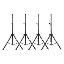 KIT 4 Tripés Para Caixa de Som 1,20M Aço Resistente Preto SCP-01 SONOROS KIT 4 Tripés Para Caixa de Som 1,20M Aço Resistente Preto SCP-01 SONOROS