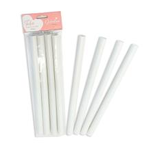 Kit 4 Tubo Suporte para Bolo 30cm x 1,8cm Branco LSC toys Kit 4 Tubo Suporte para Bolo 30cm x 1,8cm Branco LSC toys