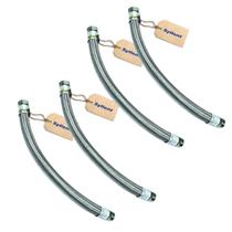 Kit 4 Tubos Flexíveis Inox Syllent 1 x 100cm Para Bomba de Água