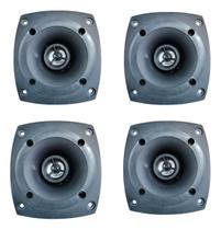 Kit 4 tweeter pieso compet 120w 8 ohms para som automotivo