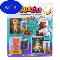 Kit 4 Twozies - Blister Com 6 (3 Bebes E 3 Pets) - Serie 2