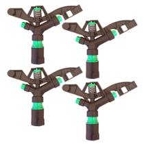 Kit 4 Un. Aspersor De Impacto 1" POL irrigador canhão alcance até 30 metros de Pasto Horta Jardim