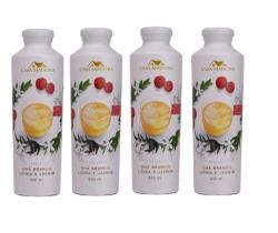 Kit 4 Un Chá Branco Lichia e Jasmin Casa Madeira 500 ml