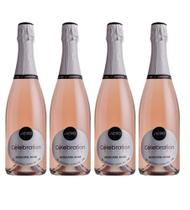 Kit 4 Un Espumante Ponto Nero Live Celebration Moscatel Rosé 750 ml