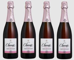 Kit 4 Un Espumante Salton Classic Rosé Demi-Sec 750 ml