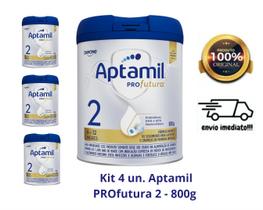 Kit 4 un. Fórmula Infantil: Aptamil Profutura 2 800g - 6-12 meses
