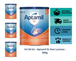 kit 4 un. Fórmula Infantil: Aptamil SL 800g - 0-3 anos