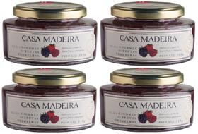 Kit 4 Un Geleia de Frutas Vermelhas Casa Madeira 240 g