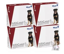 Kit 4 Un Ivercanis 6mg de 15 Kg A 45 Kg Kit 4 Un Ivercanis 6mg de 15 Kg A 45 Kg