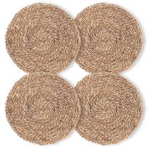 Kit 4 Un Jogo Americano Fibra Natural Seagrass 38Cm Rafimex