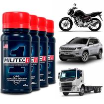 Kit 4 Un Militec-1 Condicionador de Metais 40ml - Garante Economia Combustível e Proteção ao Motor