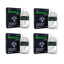 Kit 4 un novatack vetoquinol 500 ml para bovinos de corte e leite