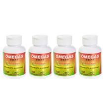 Kit 4 Un Óleo De Avestruz Em Cápsula 60 Cap