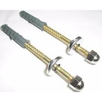 Kit 4 Un. Parafuso Latonados P/ Vaso Sanitário C/ Bucha 10mm Kit 4 Un. Parafuso Latonados P/ Vaso Sanitário C/ Bucha 10mm