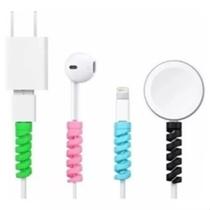 Kit 4 Un Protetor Para Cabo Usb Fio Carregador Fone Ouvido