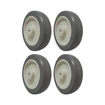 Kit 4 un roda borracha termoplástica 5 pol 110kg p/ rodízio Kit 4 un roda borracha termoplástica 5 pol 110kg p/ rodízio