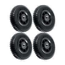 Kit 4 un roda pneum ajax 2.50-4 4l plástico rol 20mm 3/4