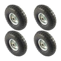 Kit 4 un roda pneum. ajax cargo 3.50-4 - 4l - rolam. 3/4"