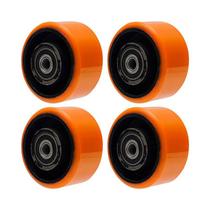 Kit 4 un roda poliuretano moldado 42pu 4 pol 400kg p rodízio