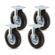 Kit 4 un rodizio fixo 8x2 pneumático cargo 250x4