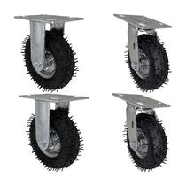 Kit 4 un rodizio fixo e giratório pneumatico cargo speed 6x2