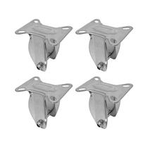 Kit 4 un suporte garfo fixo 5 pol p/ rodízio