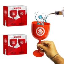 Kit 4 Un Taça Vermelha Gin Tônica 580Ml Plástico Festa Time