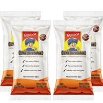 Kit 4 Un. Tapioca Da Terrinha 4 Kg Goma Pronta Para Preparo