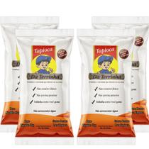 Kit 4 Un. Tapioca Da Terrinha 4 Kg Goma Pronta Para Preparo
