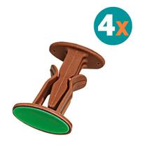 Kit 4 Un Trava Porta Fixador Prendedor Adesivo Parede Rodapé Kit 4 Un Trava Porta Fixador Prendedor Adesivo Parede Rodapé