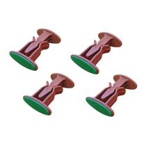 Kit 4 Un Trava Porta Prendedor Fixador Adesivo Parede Rodapé